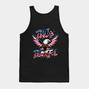 4th of July Bald Is Beautiful Bald Eagle Men Women Gift Tank Top